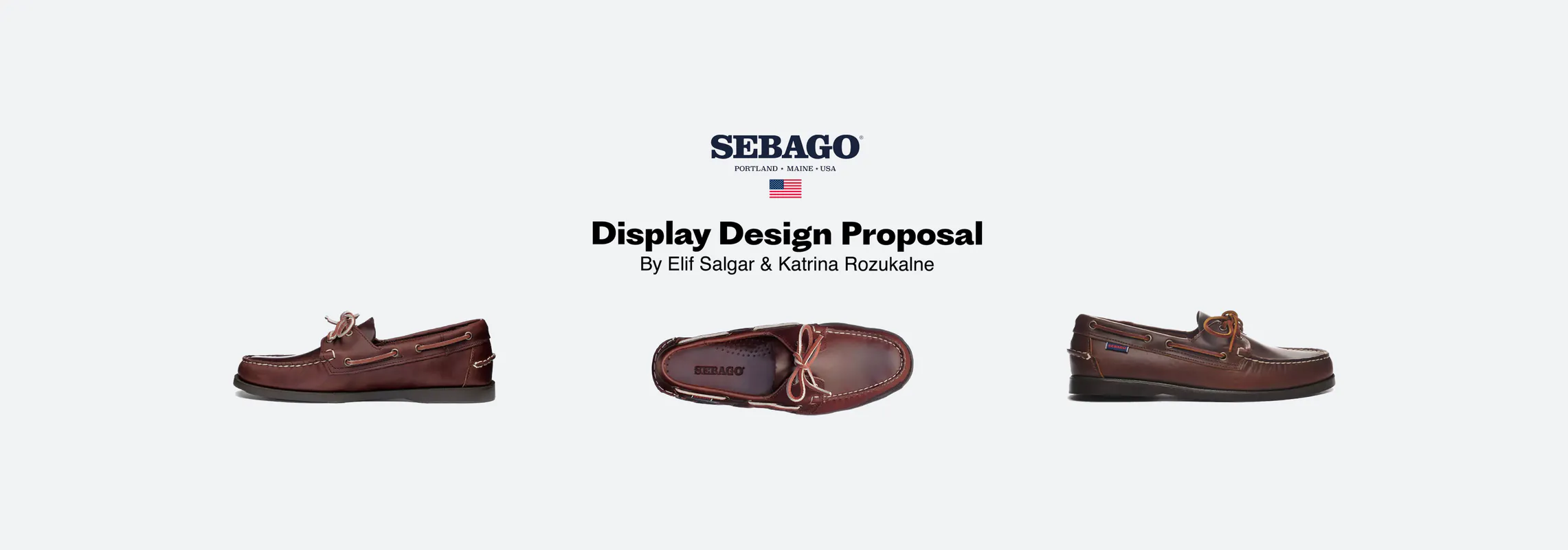 Sebago veikala ekspozīcijas dizaina piedāvājuma titulbilde