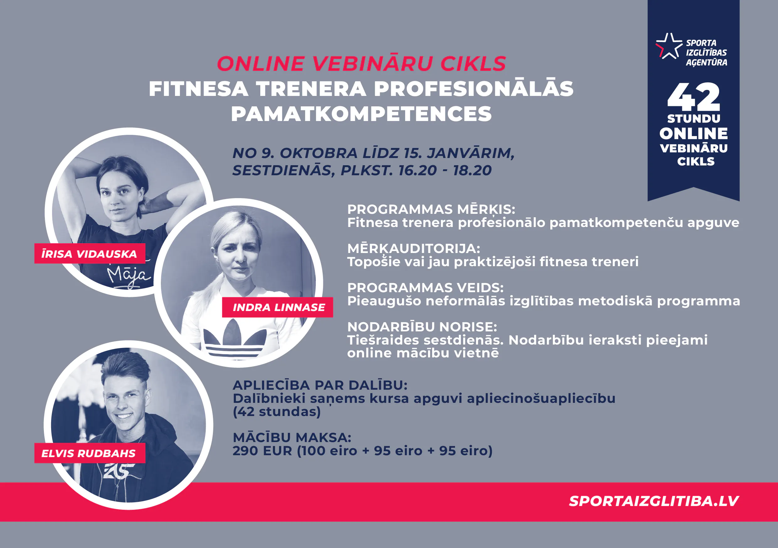 Vebināru kampaņas galvenais vizuālis